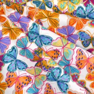 Butterfly Kaleidoscope Cozy Cotton Flannel Multi