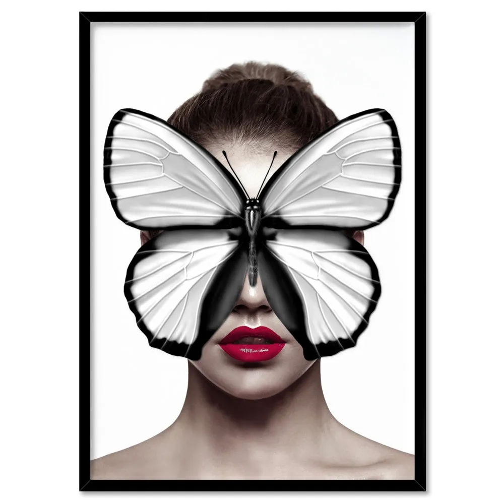 Butterfly Mask - Art Print