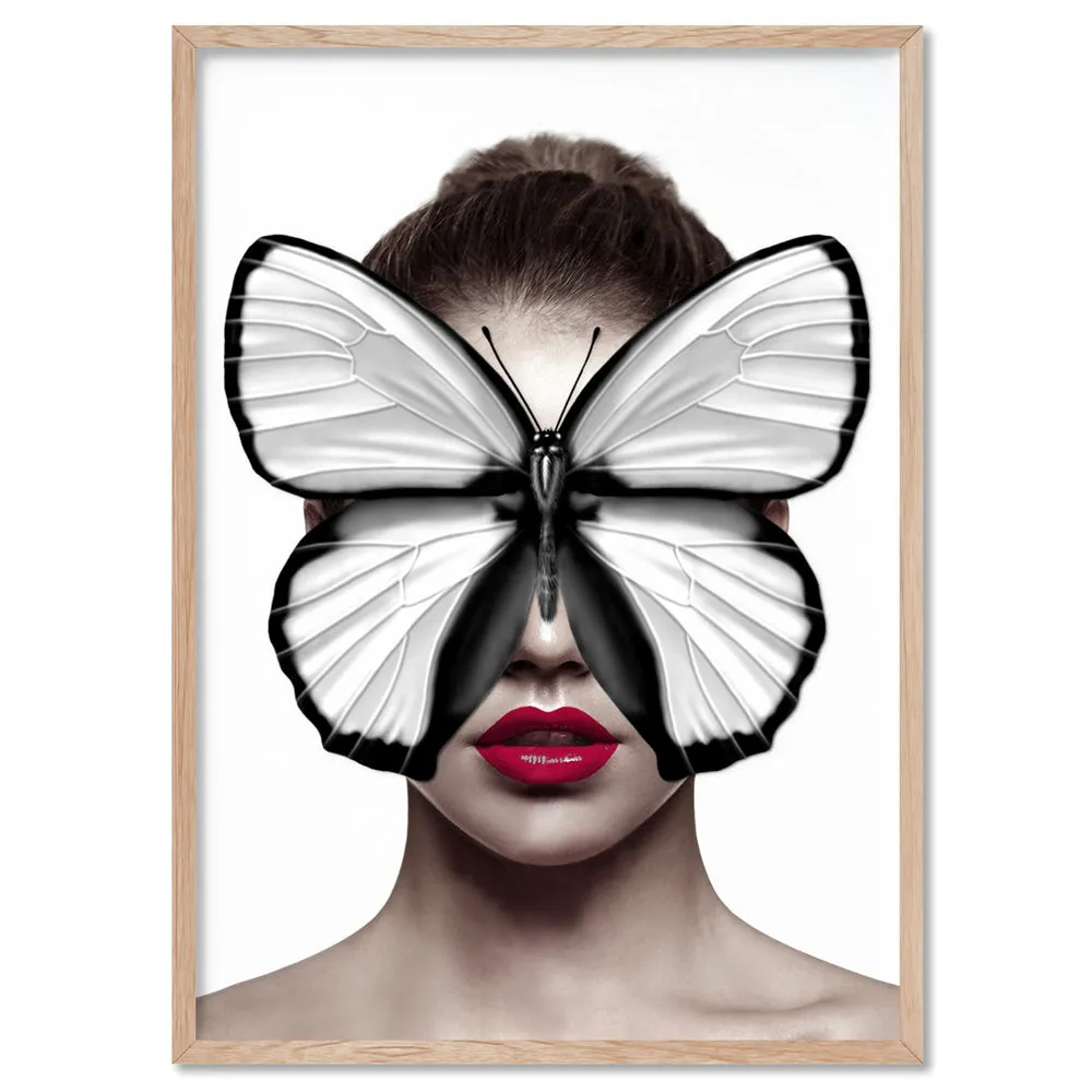 Butterfly Mask - Art Print