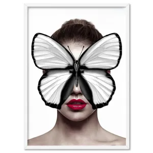 Butterfly Mask - Art Print