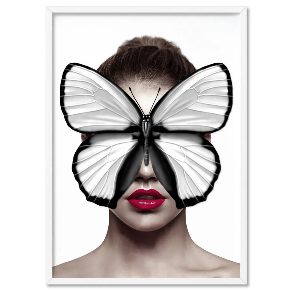 Butterfly Mask - Art Print