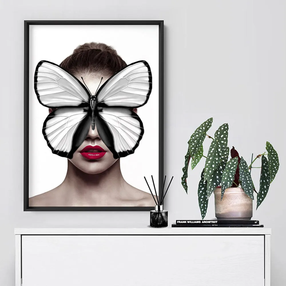 Butterfly Mask - Art Print