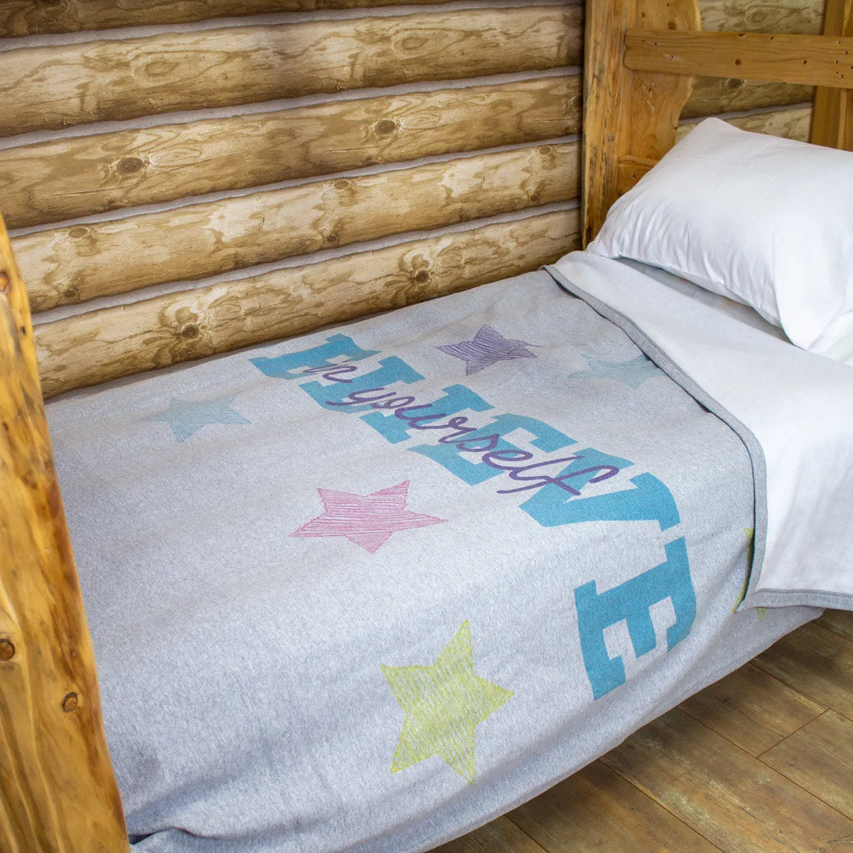 Cabin Comfort Graphic Sweatshirt Blanket