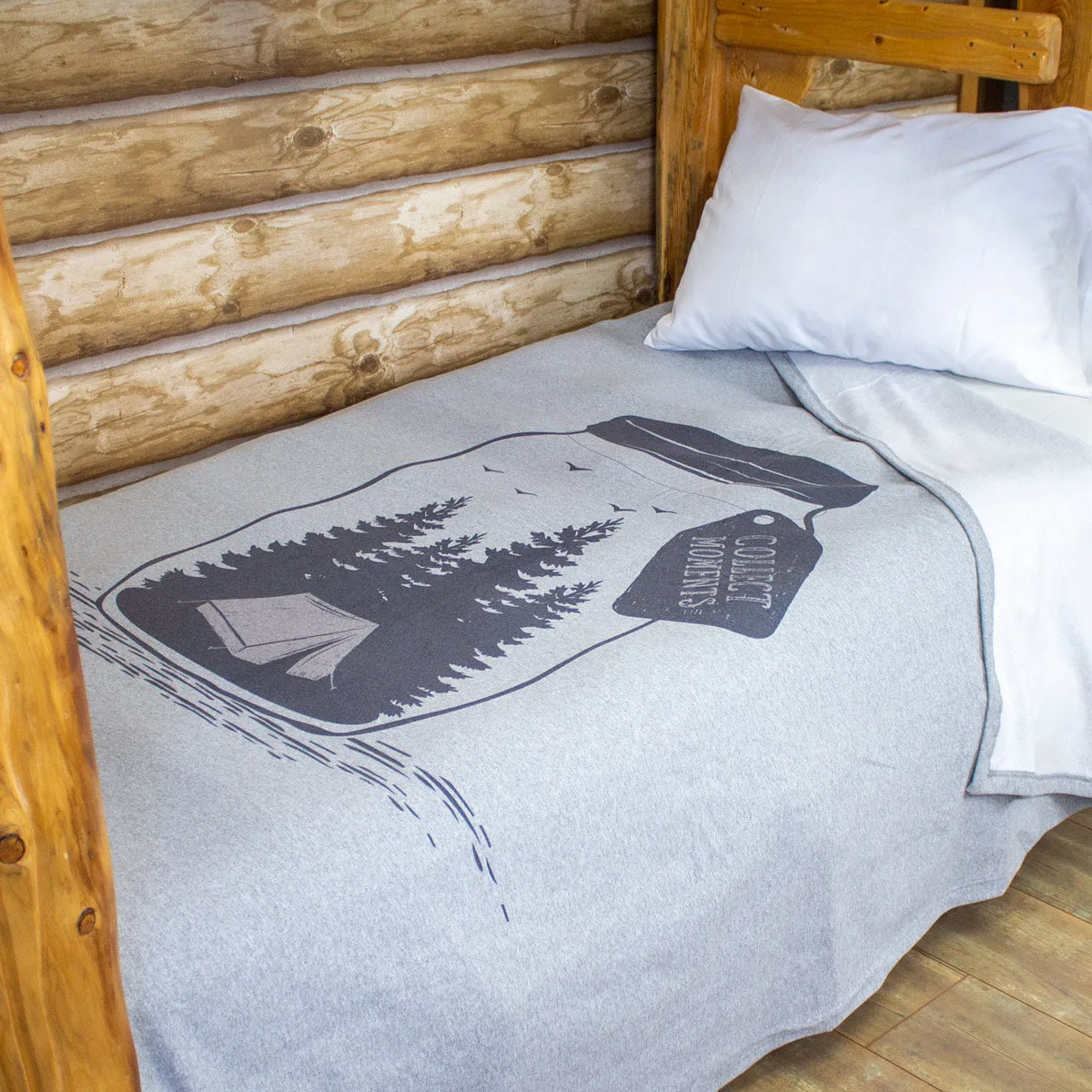 Cabin Comfort Graphic Sweatshirt Blanket