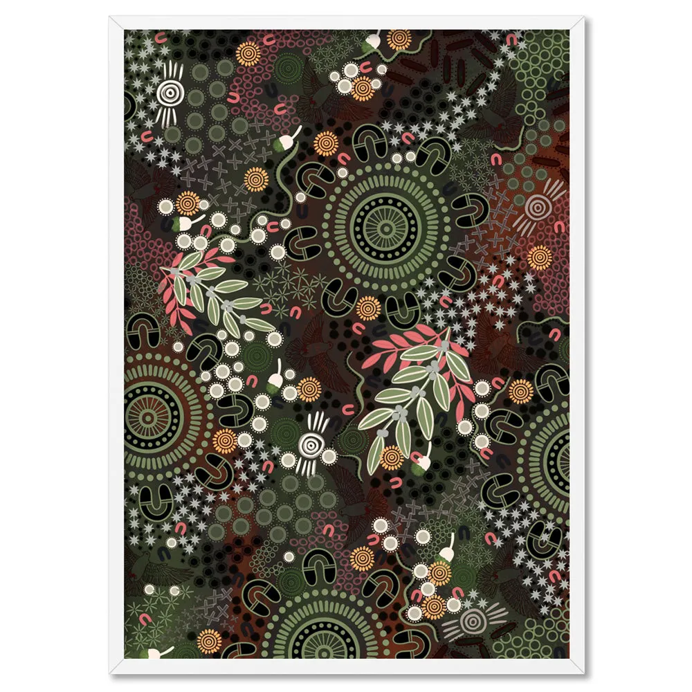 Canobie Spring Dark Green II - Art Print by Leah Cummins