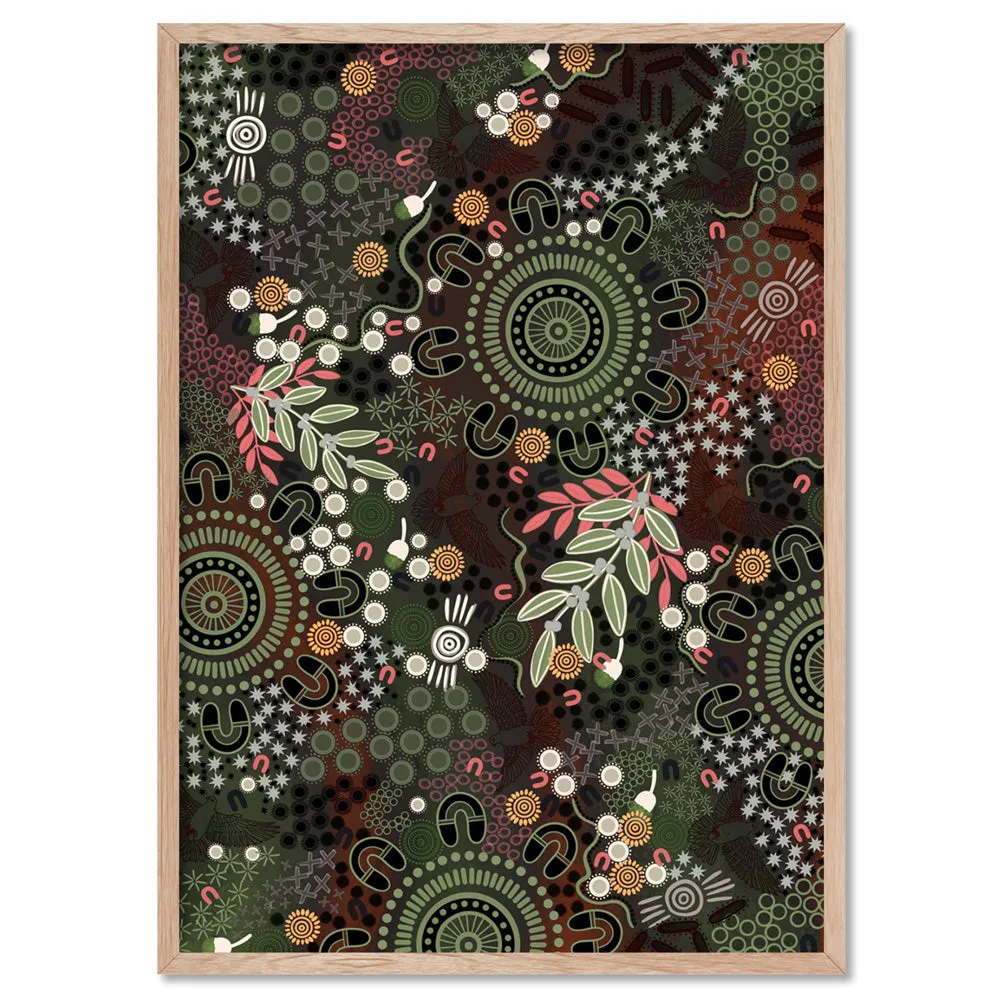 Canobie Spring Dark Green II - Art Print by Leah Cummins