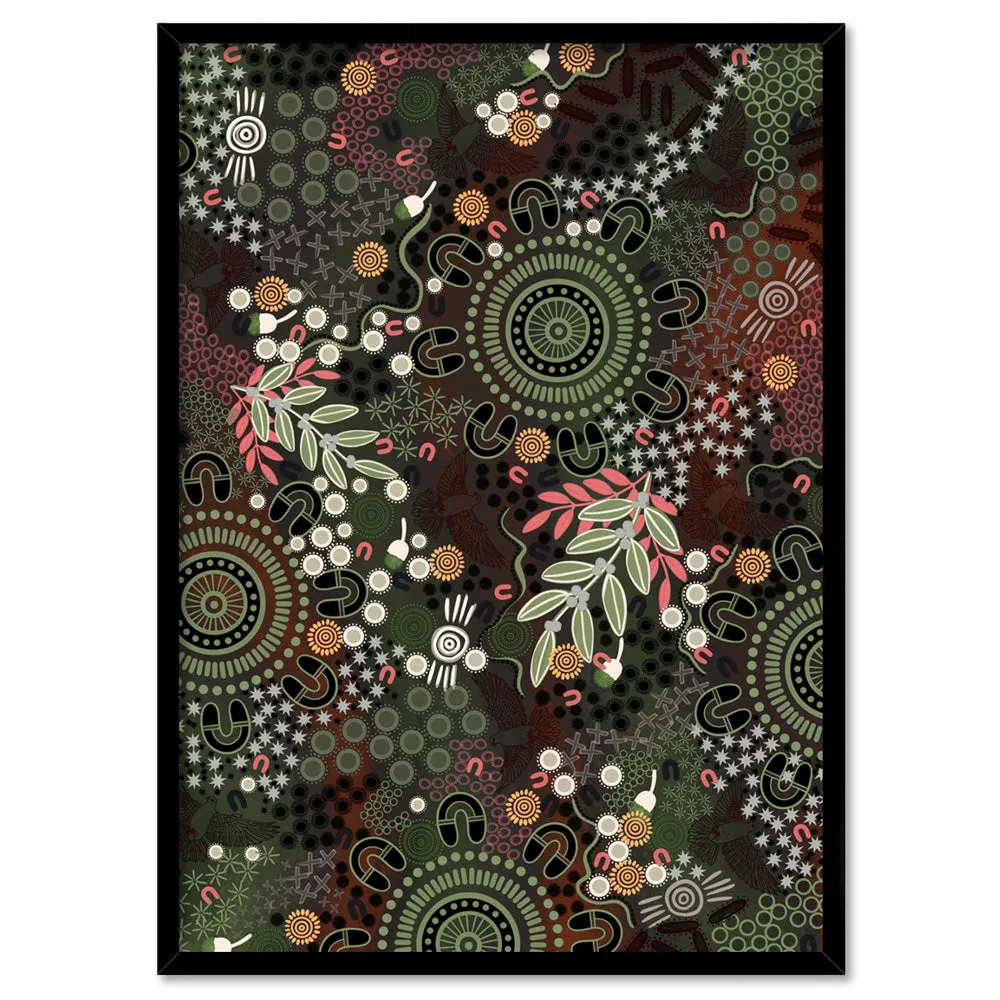 Canobie Spring Dark Green II - Art Print by Leah Cummins