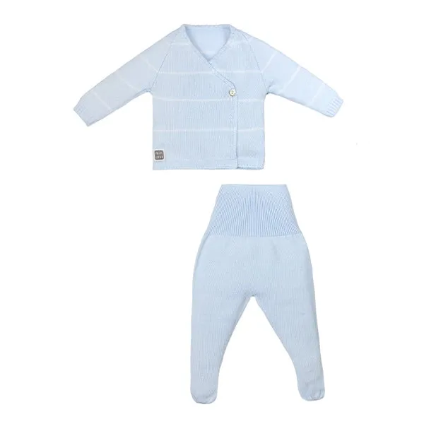 Celeste Cotton Knit Baby Boy Set