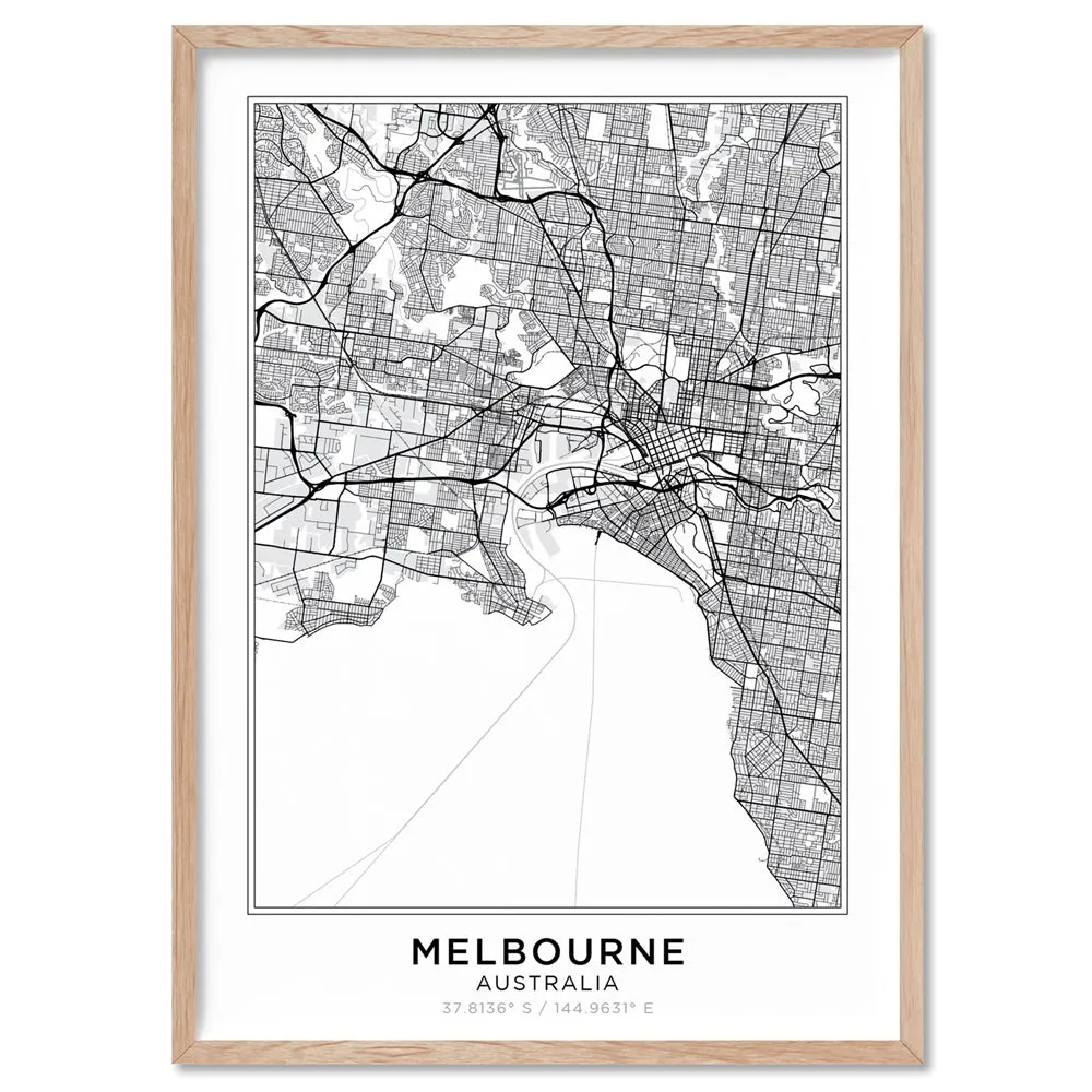 City Map | MELBOURNE - Art Print