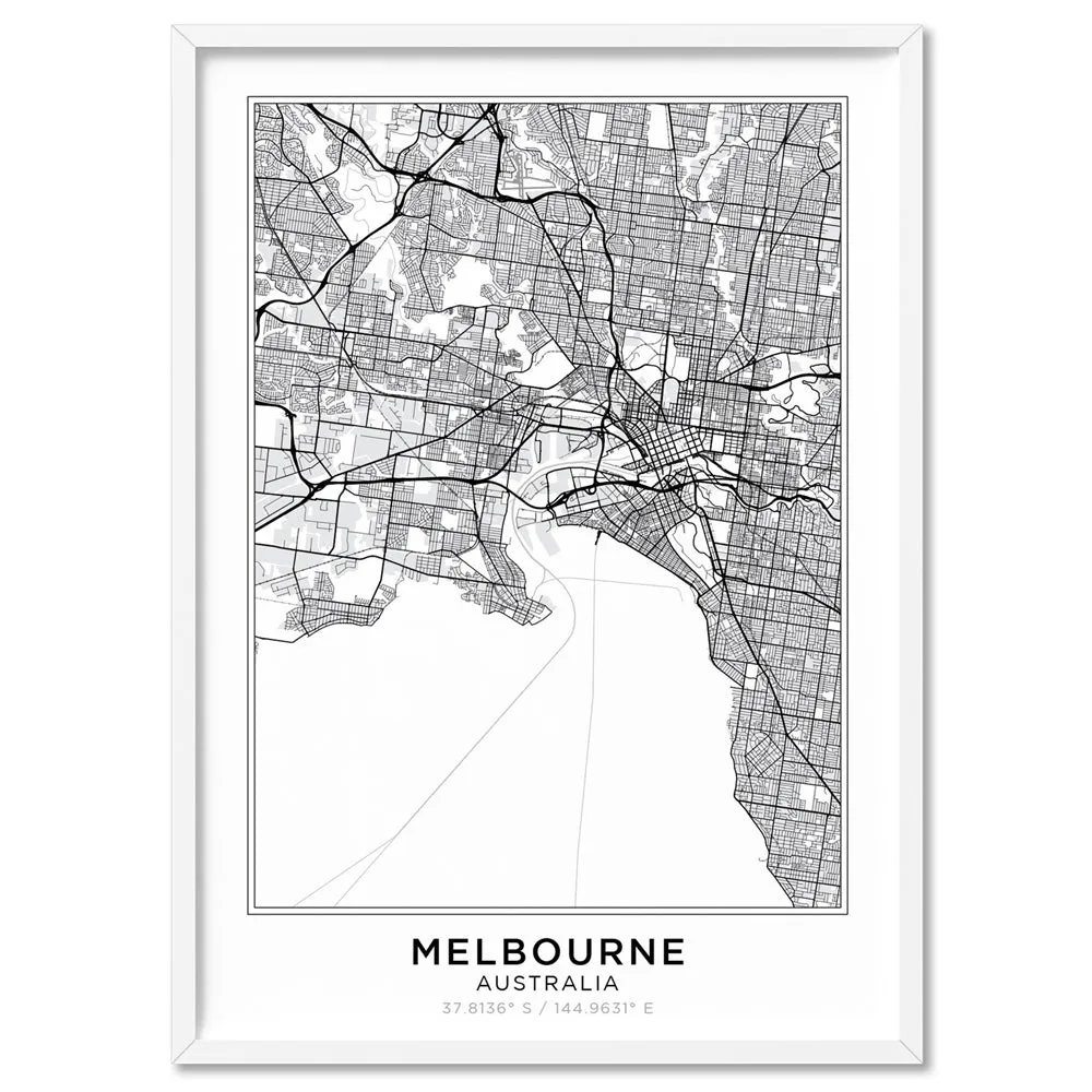 City Map | MELBOURNE - Art Print