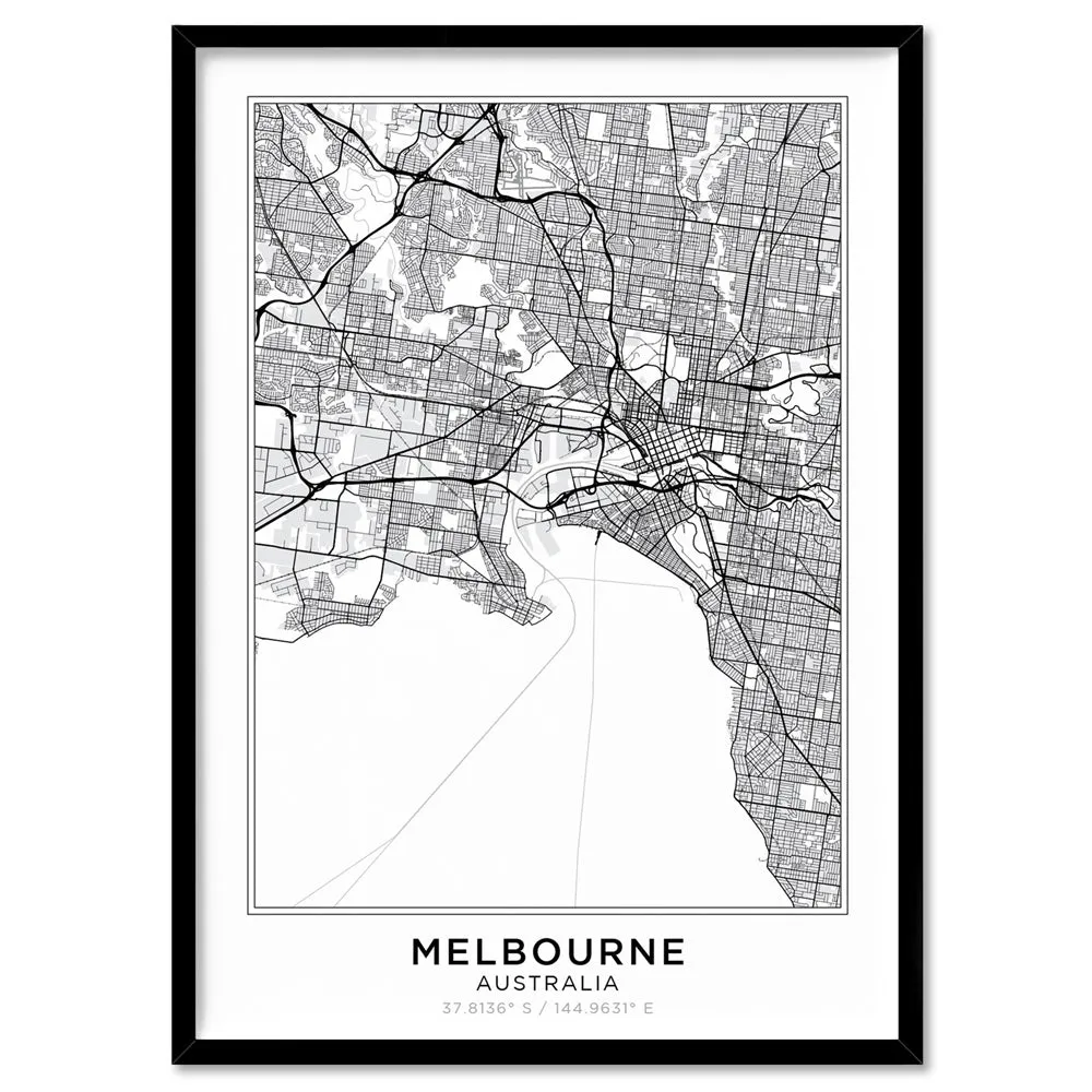 City Map | MELBOURNE - Art Print