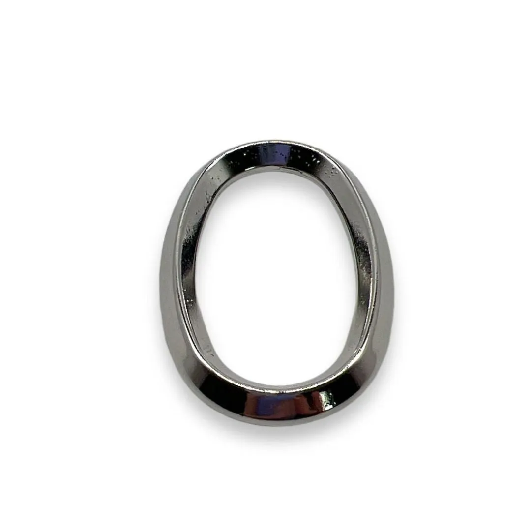 Classic Metal Oval Ring- Art. E347 - Gafforelli Srl