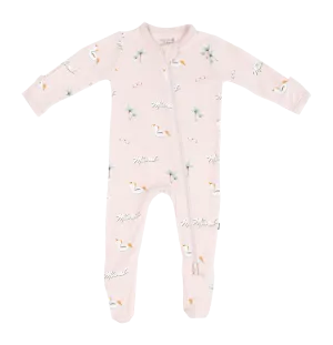 Court Culture x Kyte Baby Beach Blush Zippered Footie