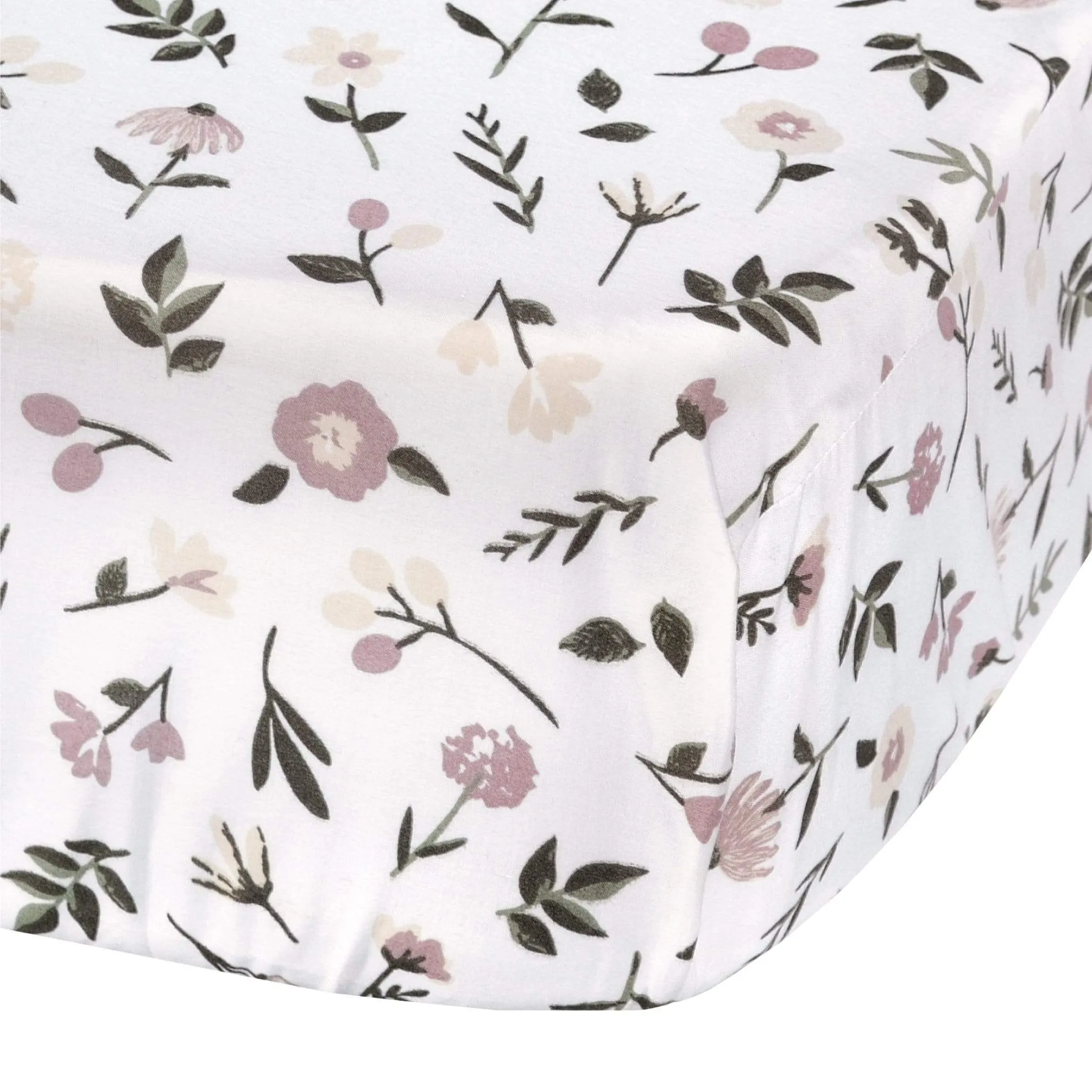 Crib flat sheet - Floral