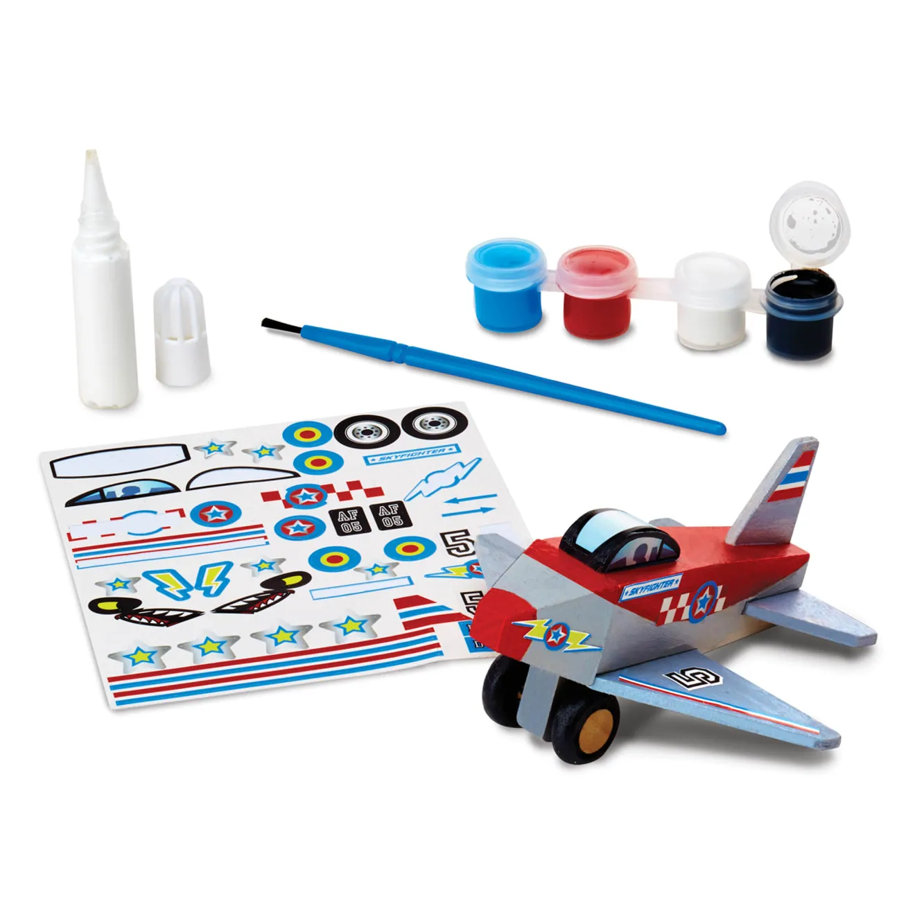 Decorate-Your-Own Wooden Plane