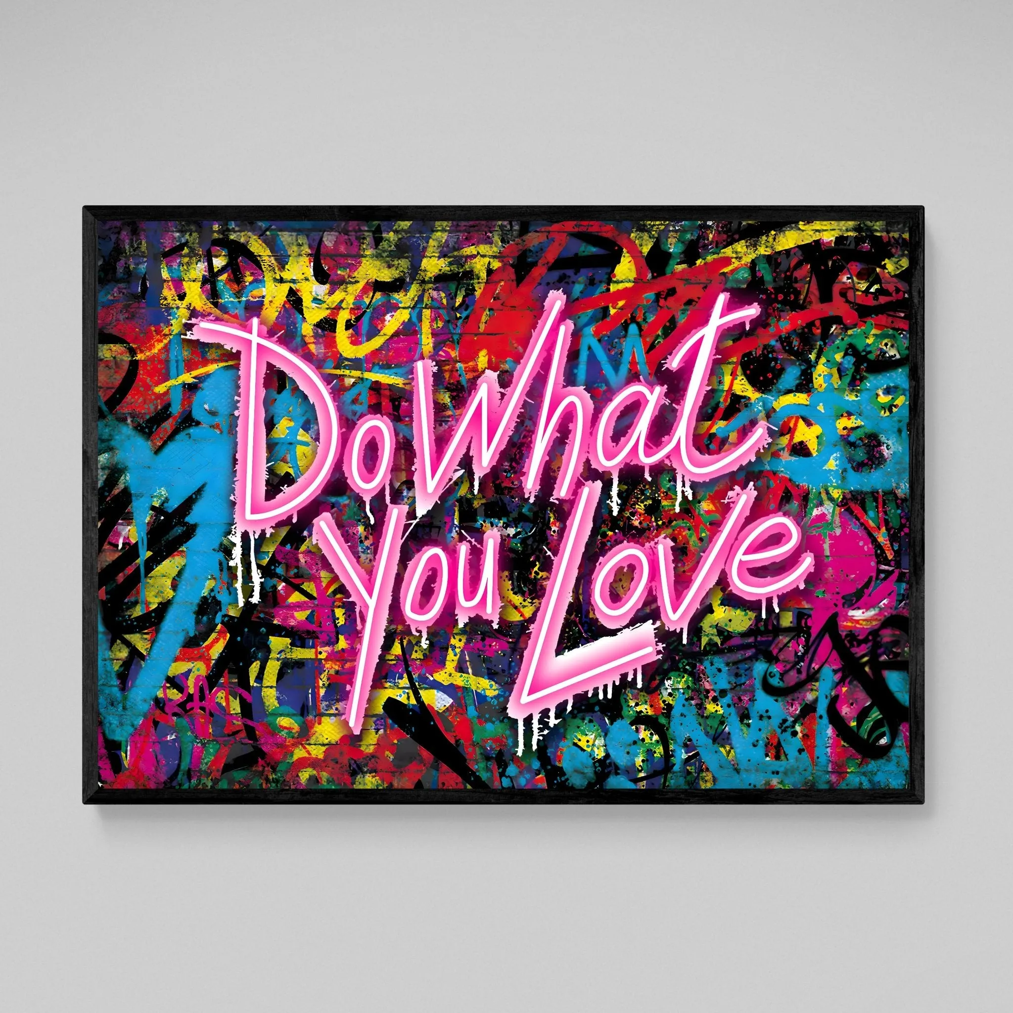 Do What You Love Graffiti Wall Art