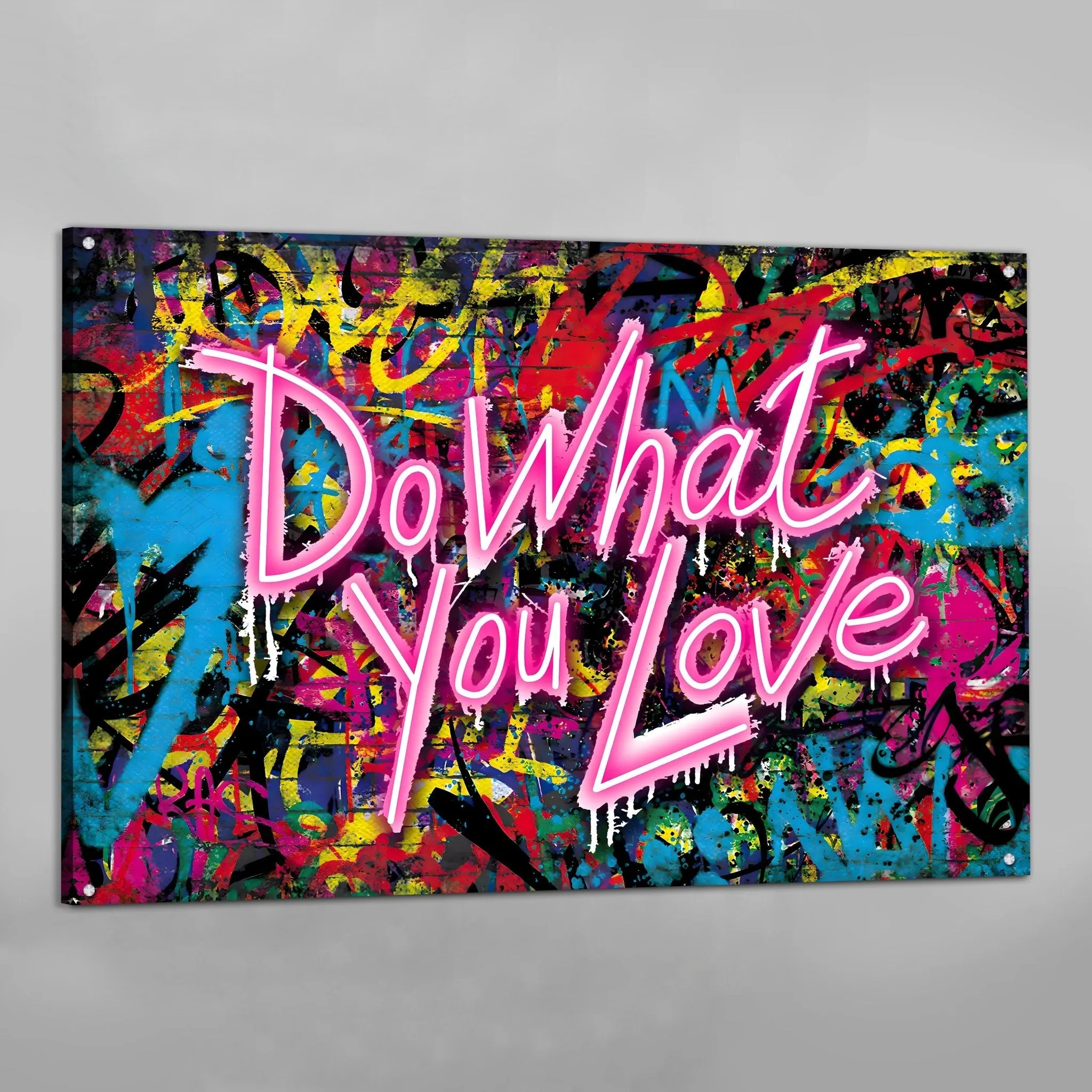 Do What You Love Graffiti Wall Art