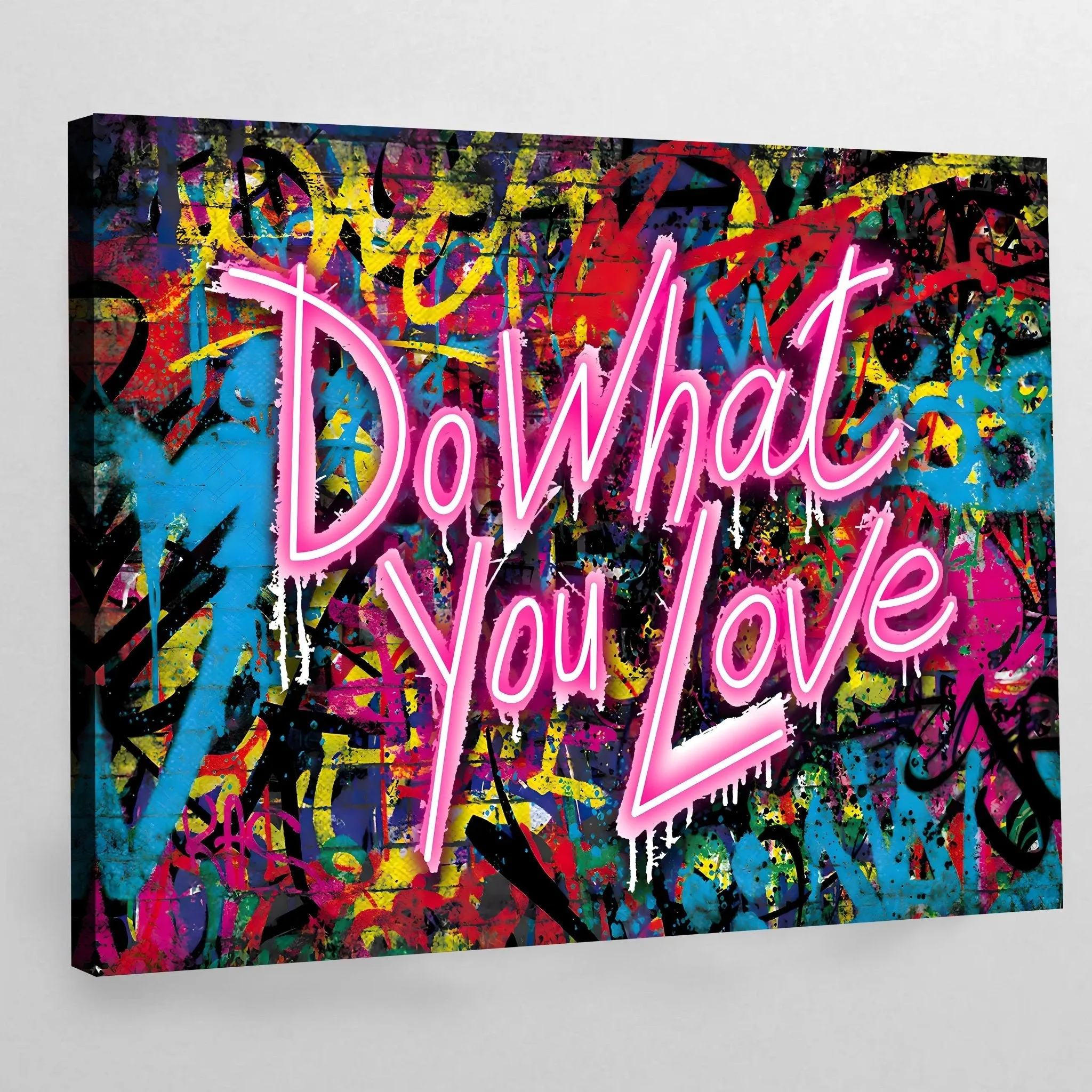 Do What You Love Graffiti Wall Art