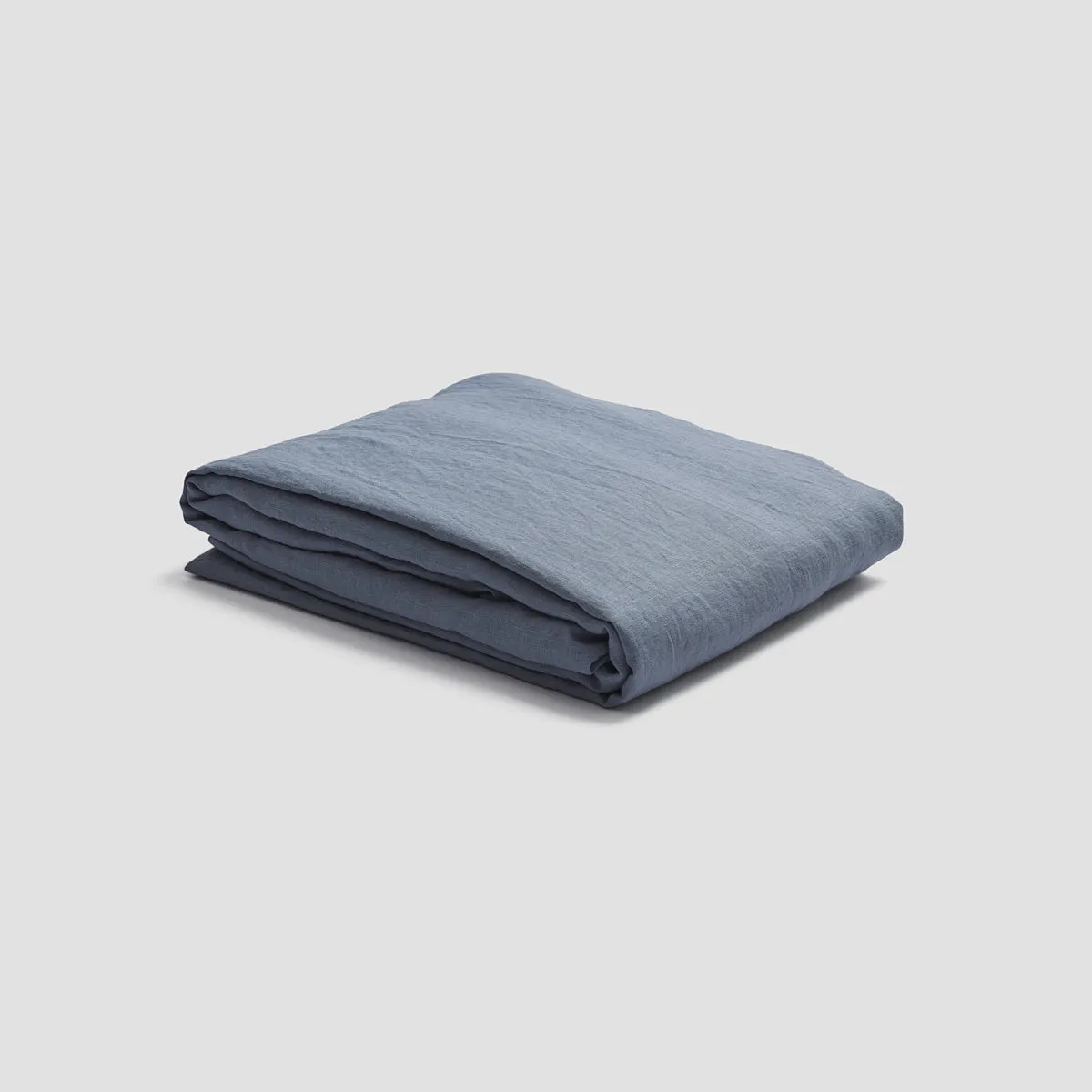 Dusk Blue 100% Linen Fitted Sheet