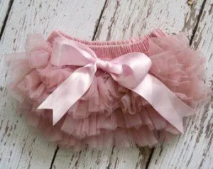 Dusty Rose Ruffled Diaper Cover