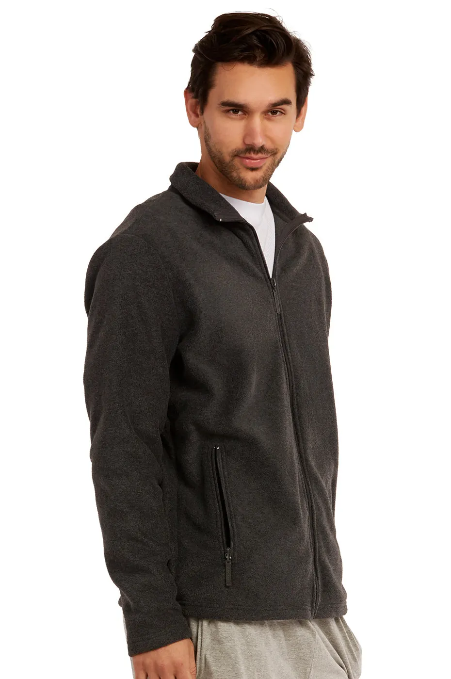 ET TU MEN'S POLAR FLEECE JACKET (PF2000E_CH-GR)