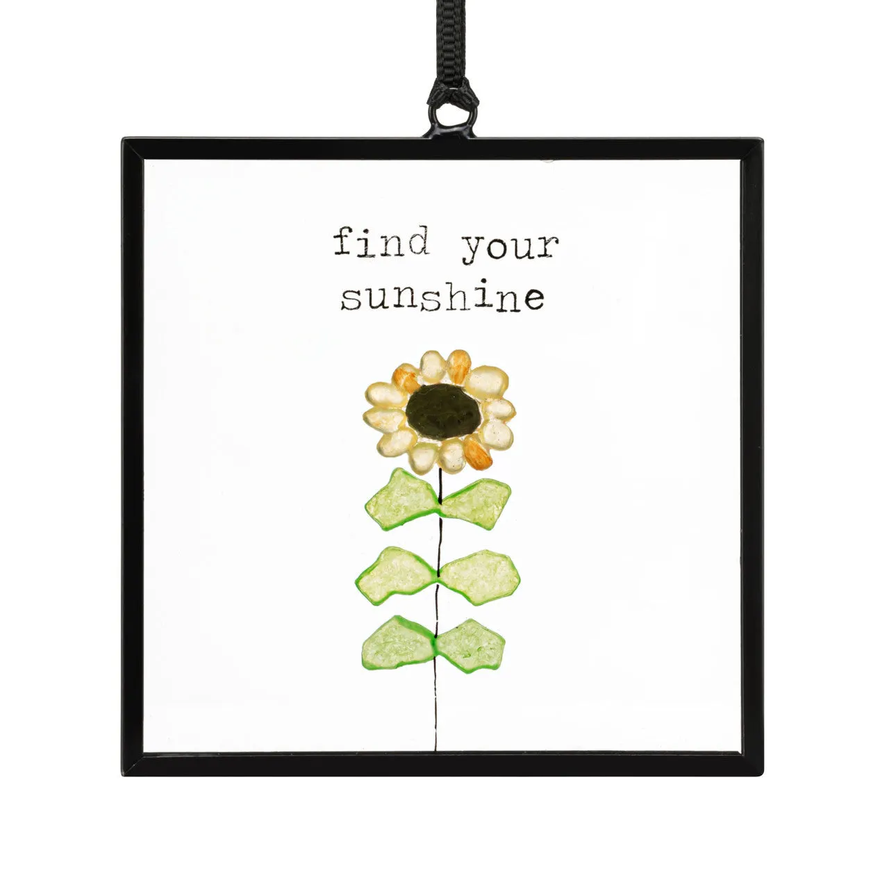 Find Your Sunshine Glass Suncatcher