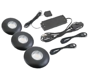 FUT-3 Futura Low Voltage LED Disc (3-Disc Kit) Available in Black, Nickel or White