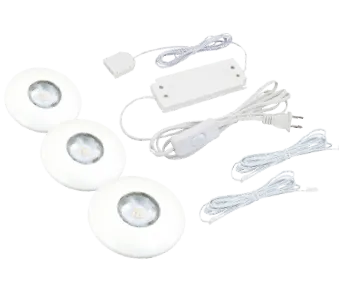 FUT-3 Futura Low Voltage LED Disc (3-Disc Kit) Available in Black, Nickel or White