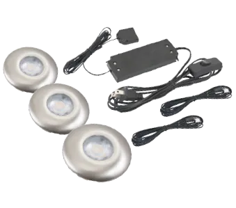 FUT-3 Futura Low Voltage LED Disc (3-Disc Kit) Available in Black, Nickel or White