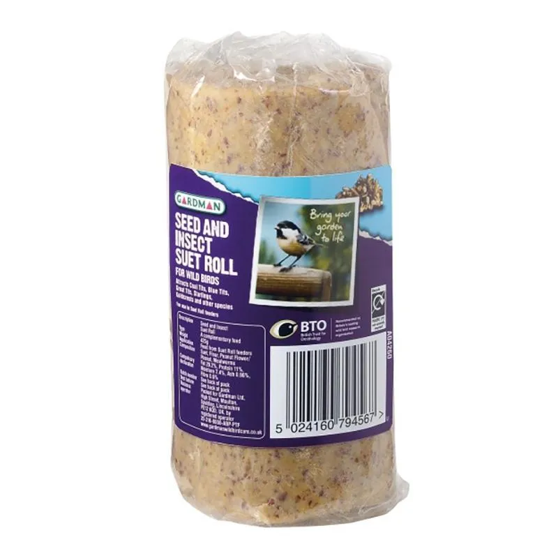 Gardman Seed & Insect Suet Roll