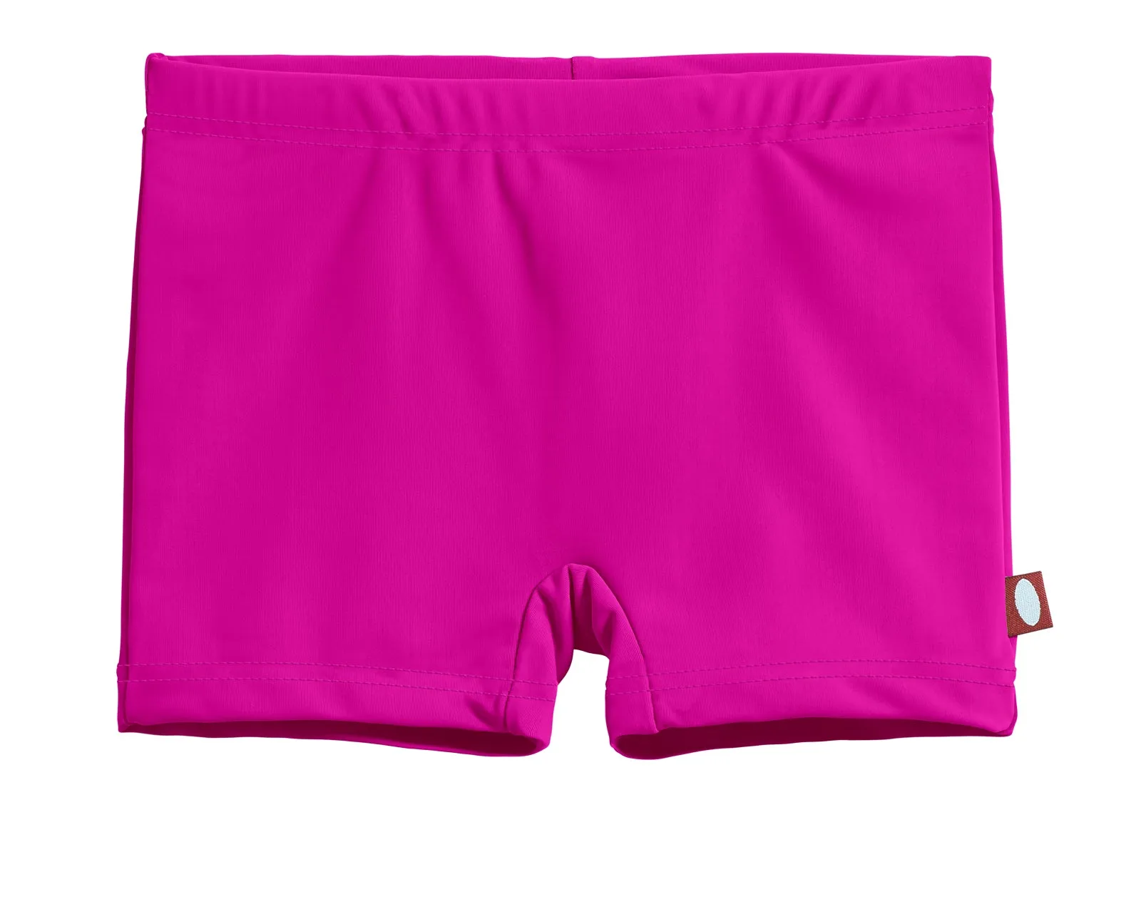 Girls Recycled Nylon UPF 50  Swim Boy Shorts | Hot Pink