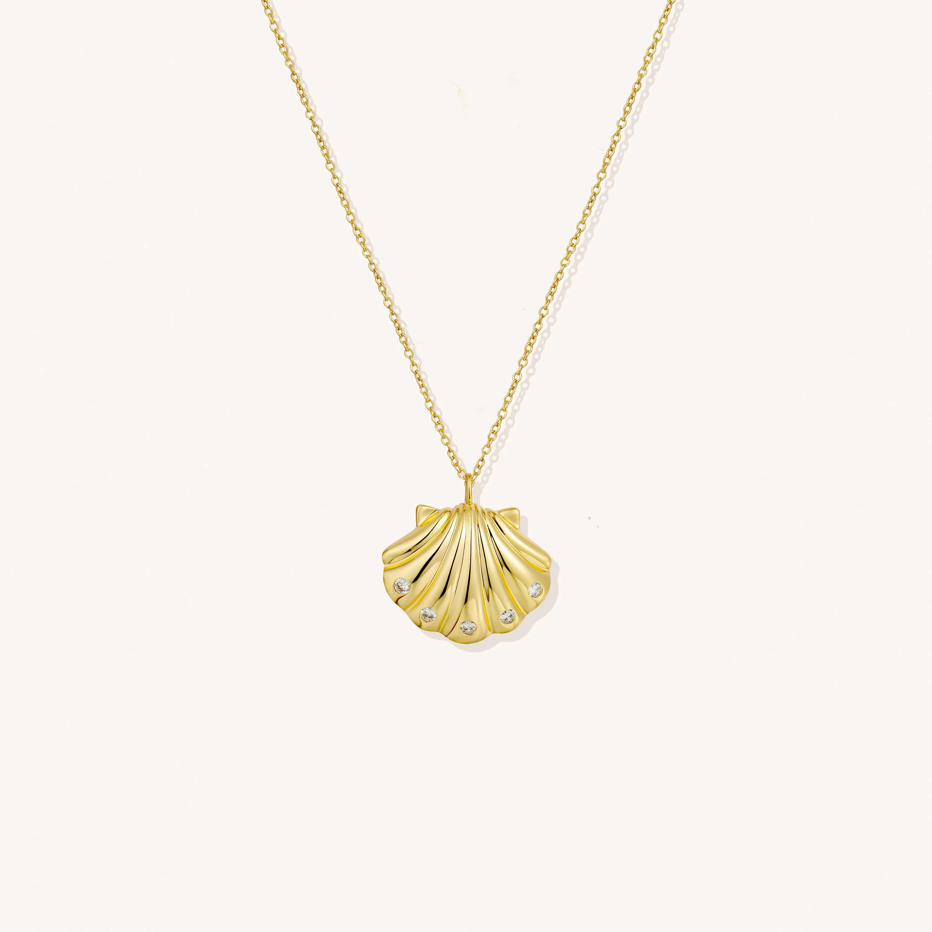 Golden Seashell Necklace