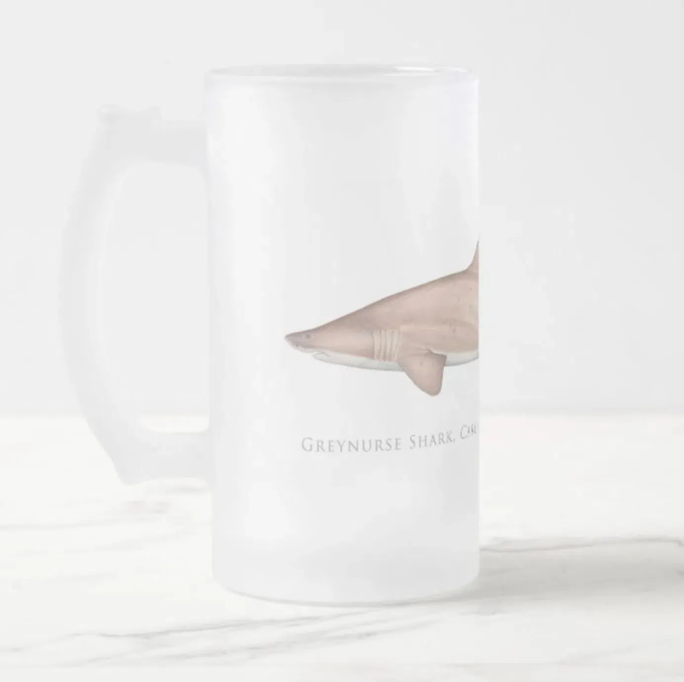 Greynurse Shark - Frosted Glass Stein