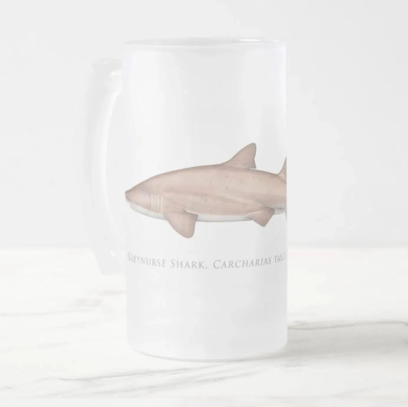 Greynurse Shark - Frosted Glass Stein