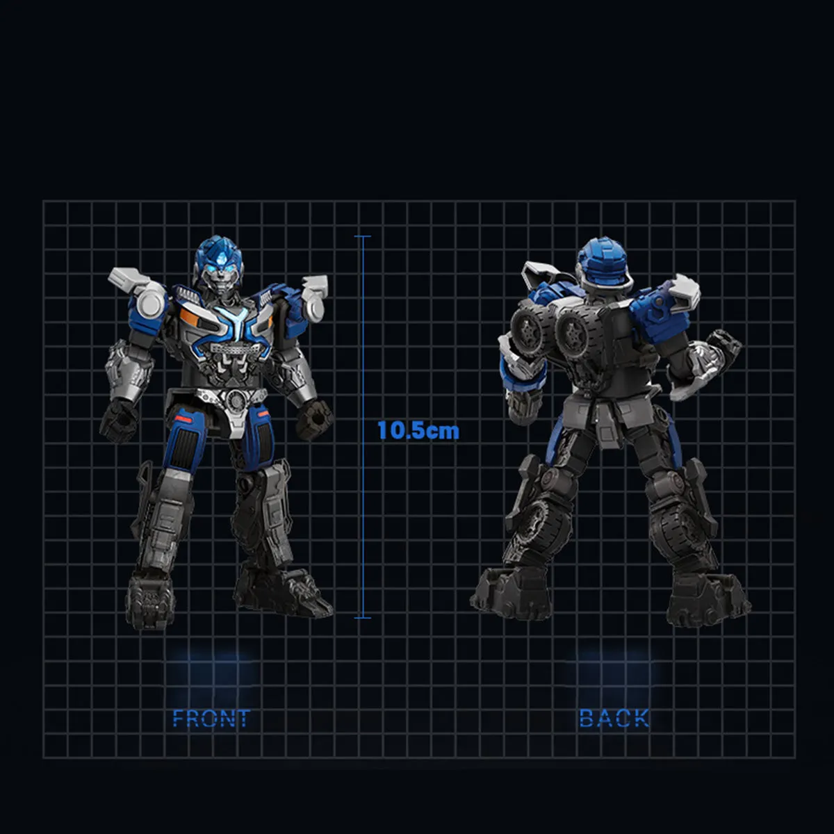 HiPlay Blokees Assembly Model Kits: Transformers Classis Class - Mirage, Mecha Musume Style, Height 11cm Miniature