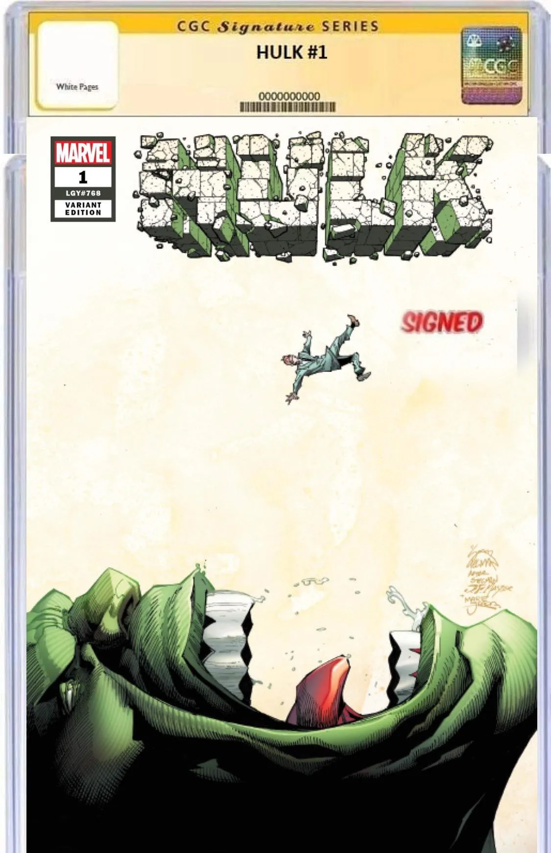 HULK 1 RYAN STEGMAN VENOM 3 HOMAGE VARIANT