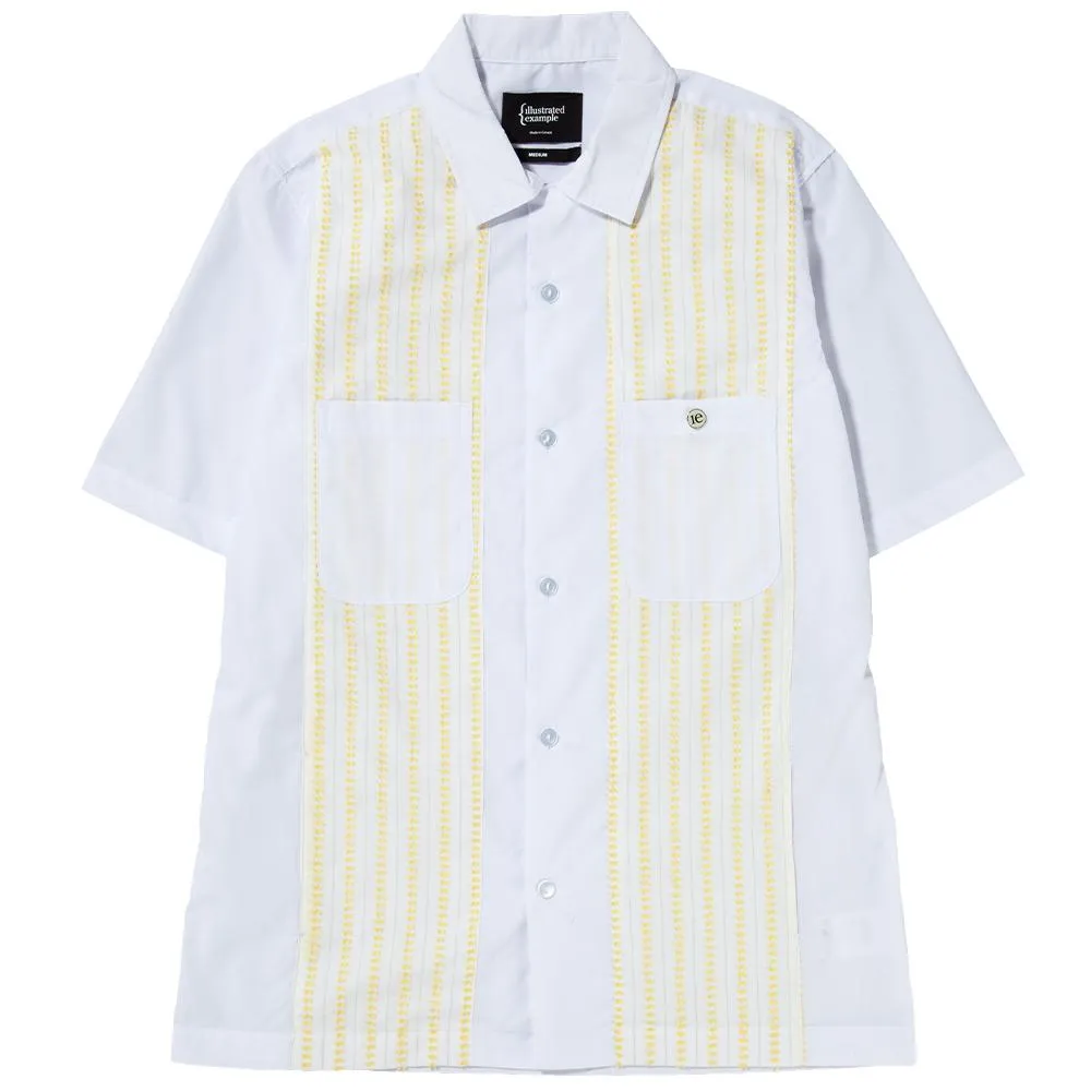 {ie Camp Shirt White / Yellow