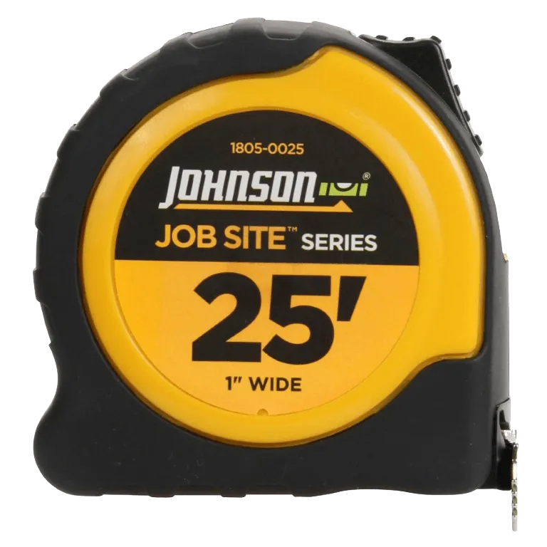 Johnson Yellow Tape Measurer - 1" x 25'