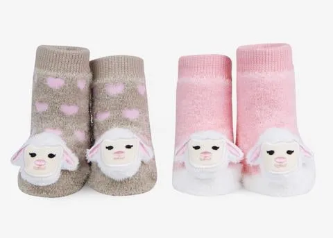 Lamb Rattle Socks