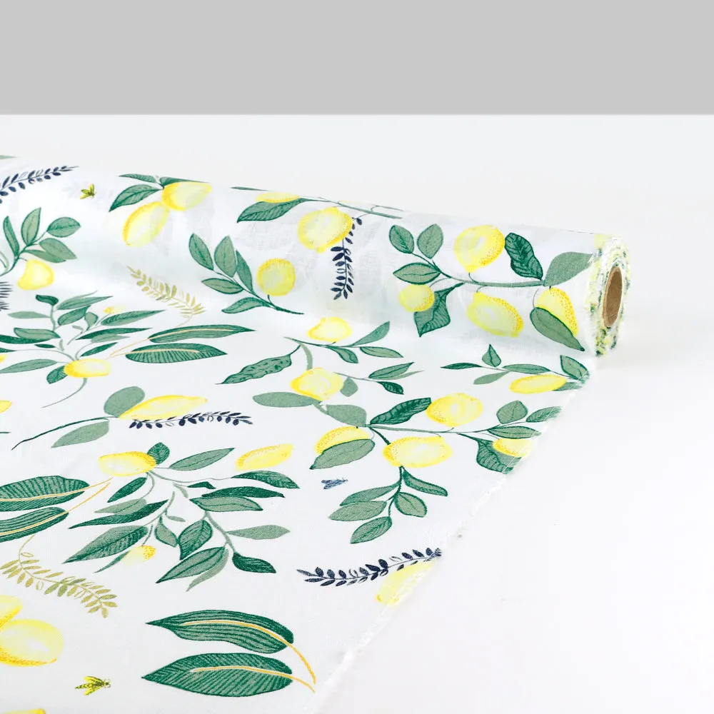 Lemon Season Linen - Yellow / Green