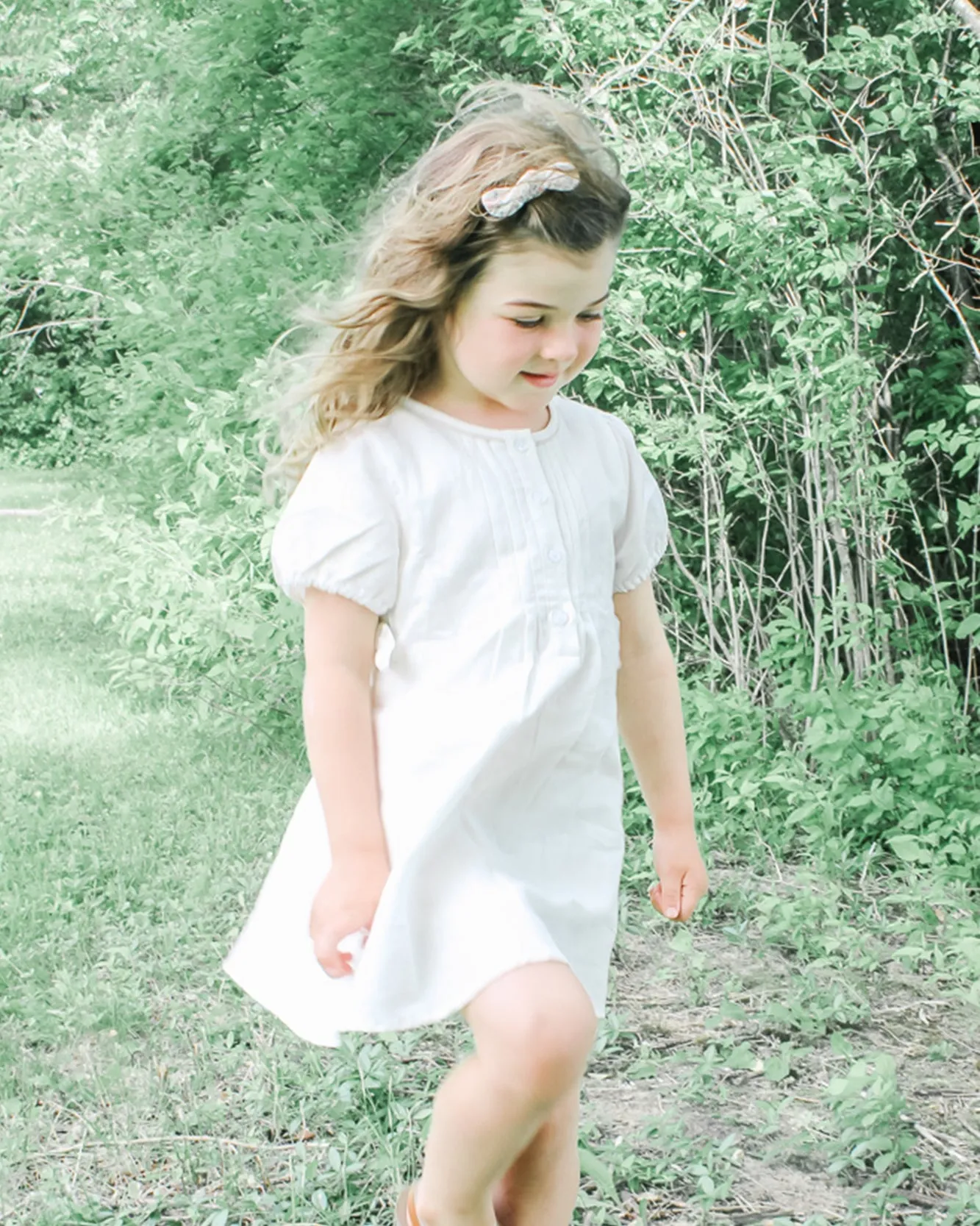 Linen Bow Dress