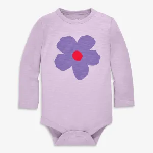 Long sleeve violet babysuit