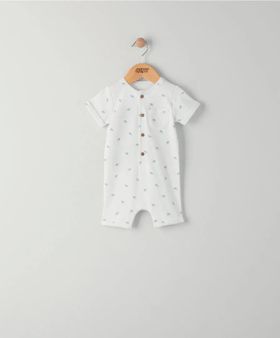 Mamas and Papas Turtle Shortie Romper