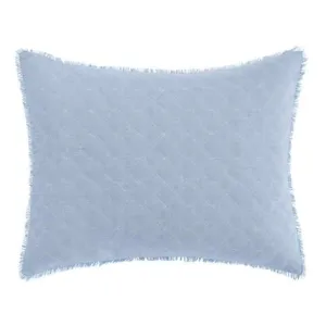 Mila Chambray Blue Breakfast Pillow