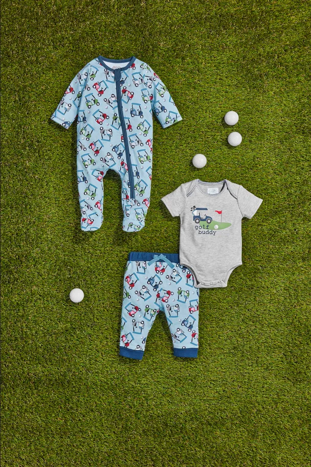 Mudpie Golf Buddy Bodysuit Set