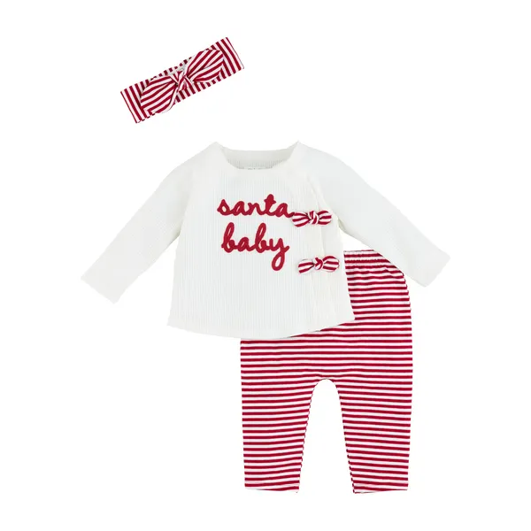 Mudpie Santa Baby 3pc Set