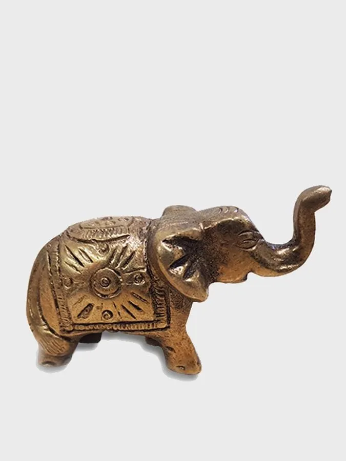 Namaste Antique Brass Elephant Incense Stick Holder