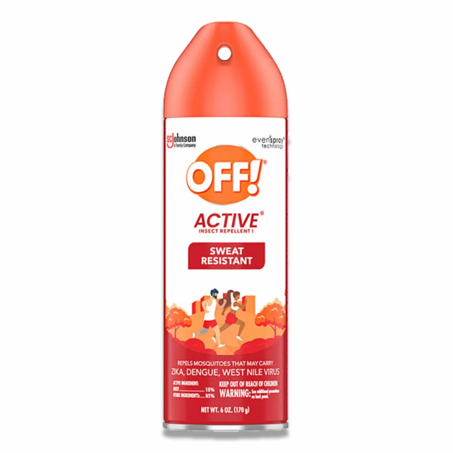 OFF! - Active Insect Repellent, Sweat Resistant - 6 Oz - 12 Pack