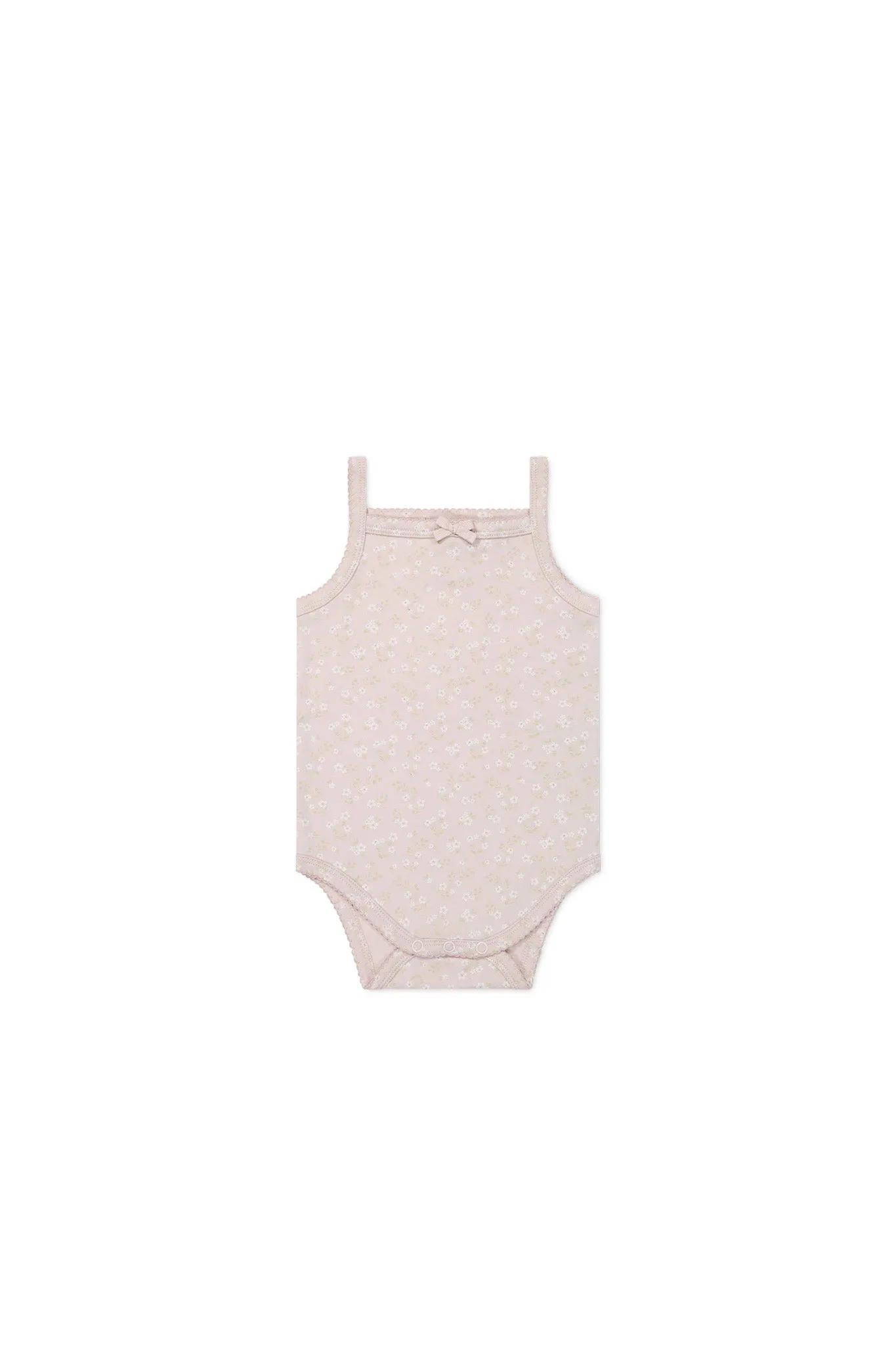 Organic Cotton Bridget Singlet Bodysuit - Addie Lilac