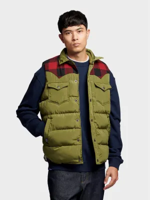 Mens Olive Capulet Rockford Vest by Penfield